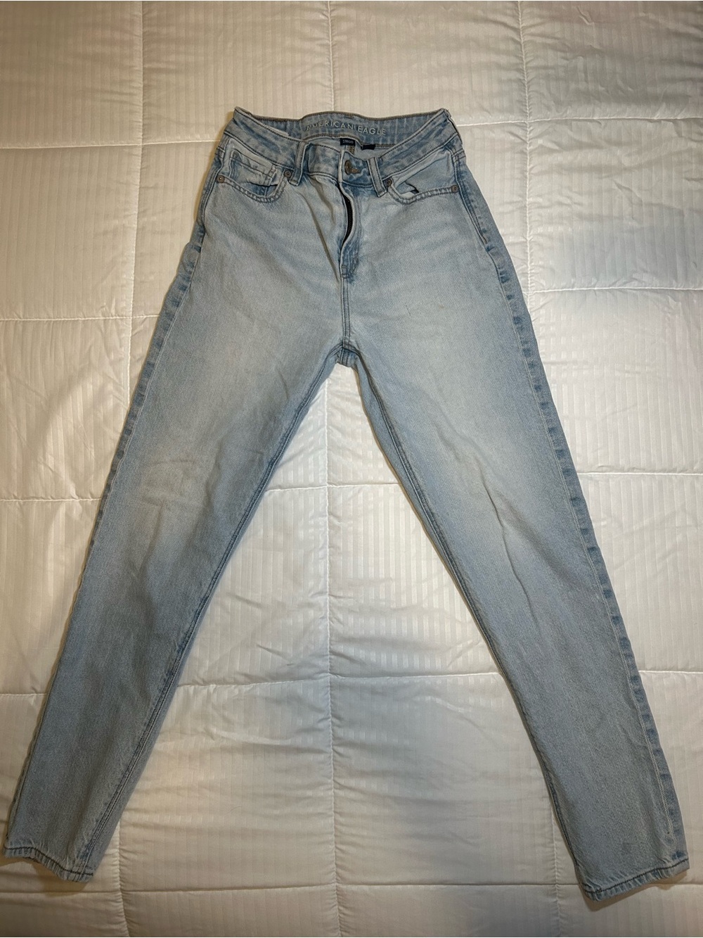 American Eagle Outfitters Light Blue High-Rise Jeans